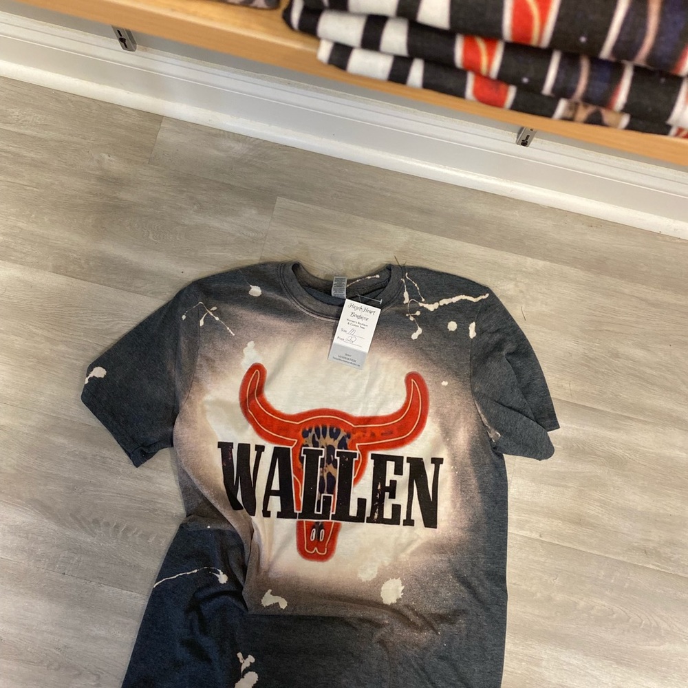 Country music bleached tshirt
